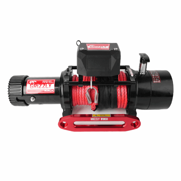 Troliu Grizzly Winch 12000lbs (5454kg) Raport 72.5:1 cu sufa sintetica cu Air free spool