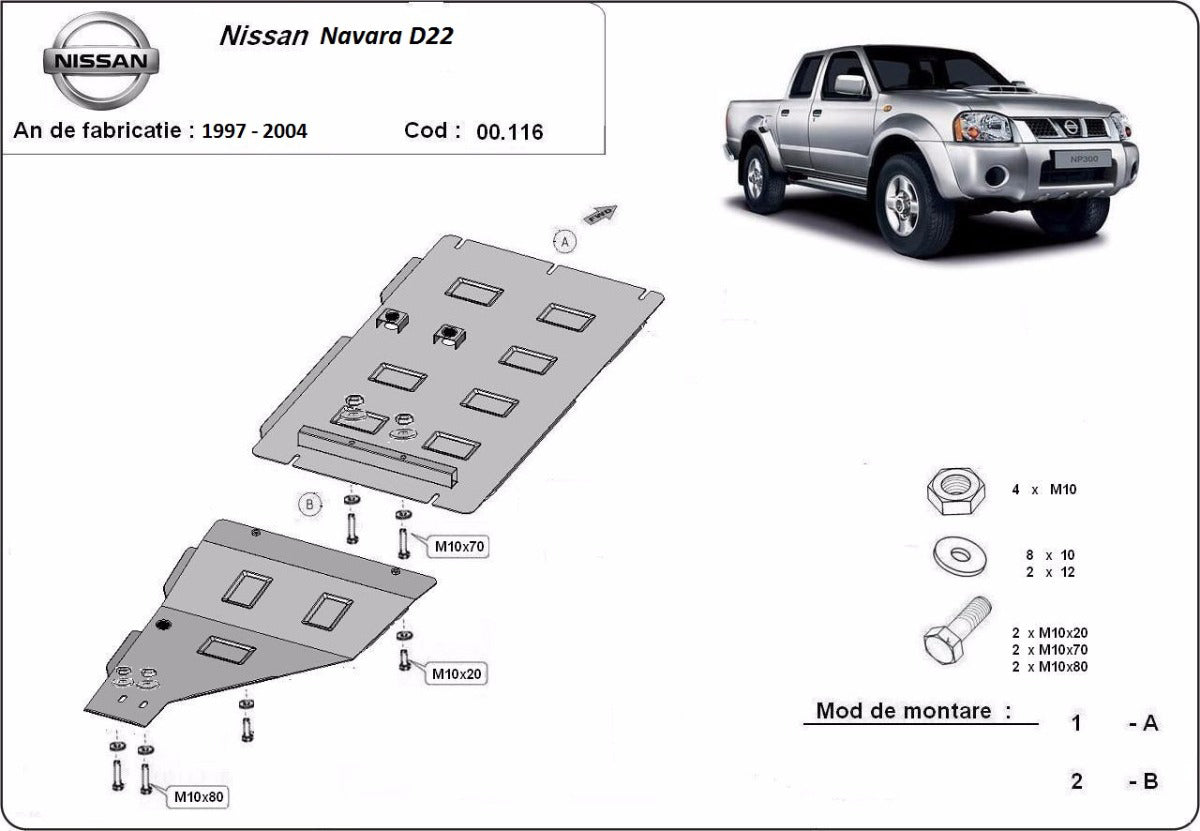 Scut cutie de viteza Nissan Navara D22 1997-2004