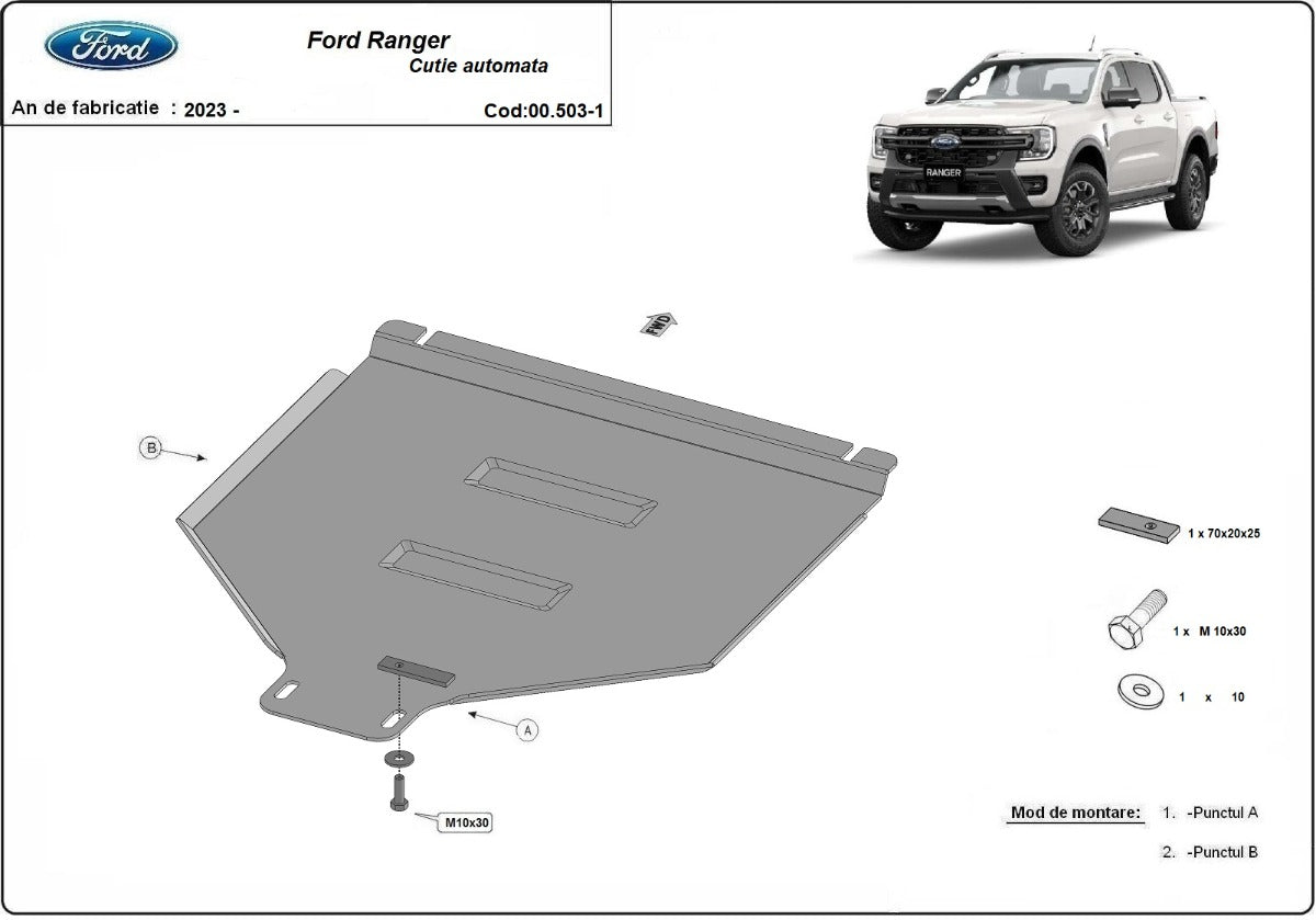 Scut cutie de viteza automata Ford Ranger 2023-2025