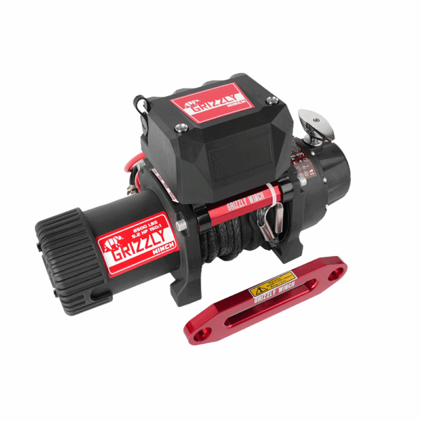 Troliu Grizzly Winch 8500lbs (3855kg) cablu sintetic