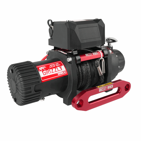 Troliu Grizzly Winch 8500lbs (3855kg) cablu sintetic