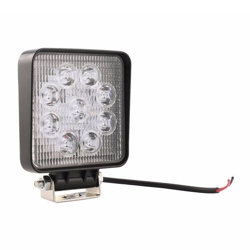 Lampa de lucru 9 LED-uri 27W Flood Slim Patrat 12V