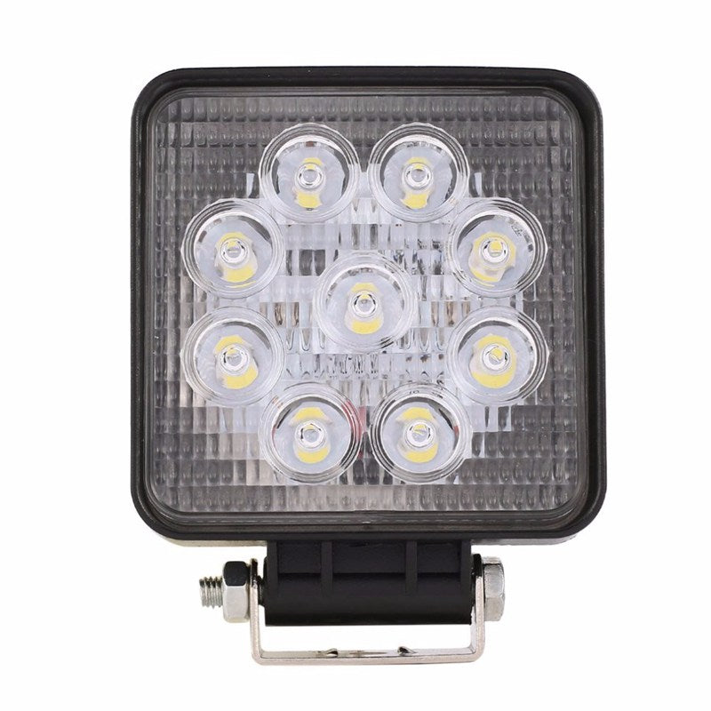 Lampa de lucru 9 LED-uri 27W Flood Slim Patrat 12V