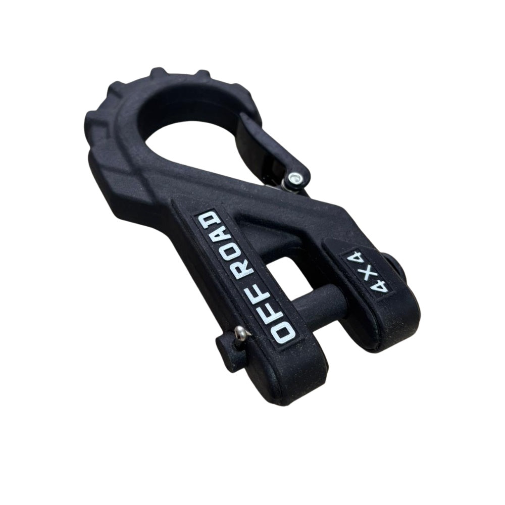 Cârlig troliu heavy-duty, negru, pentru trollii cu cablu sintetic, 45000 lbs - max. 20.000 kg, EMD4x4