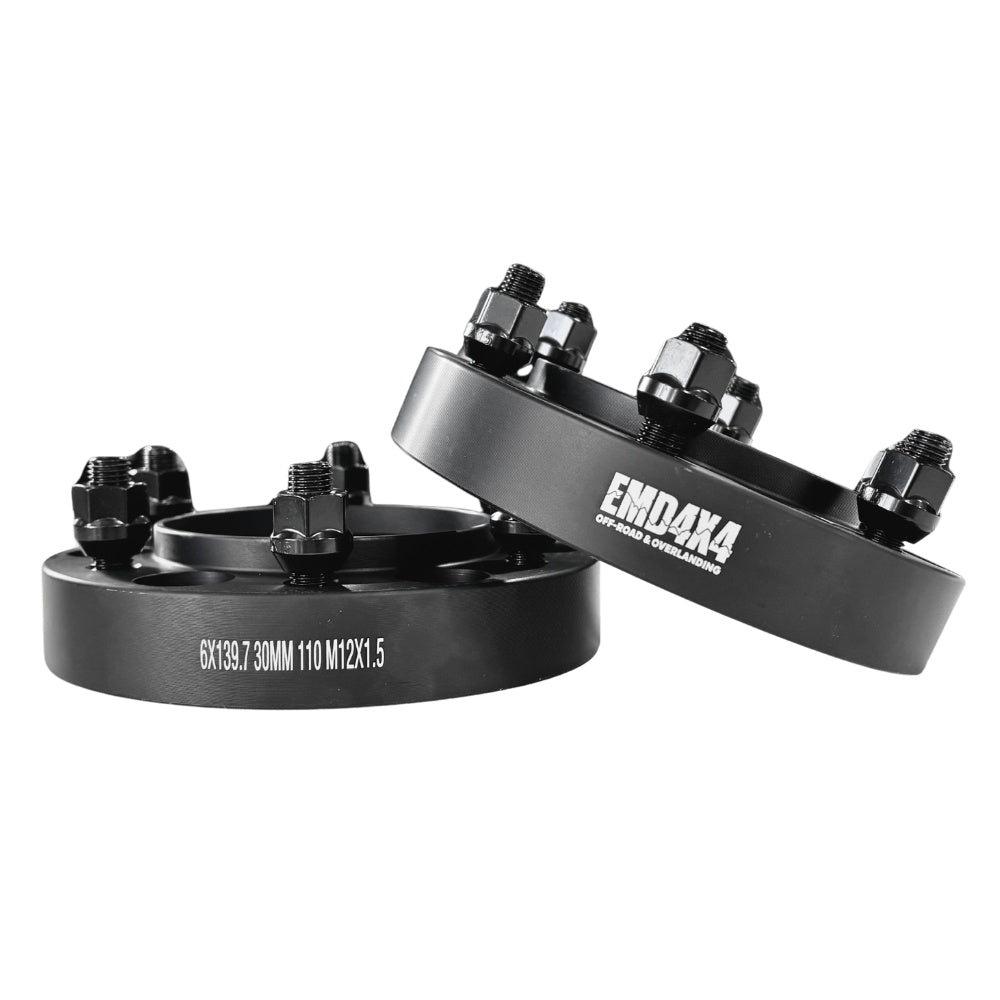 Flansa distantier 30mm, 6x139.7, M12x1.25, CB110, Nissan Patrol Y60/Y61, K260, Terrano, Navara D21 D22, Ford Maverick (cu inel de centrare) Emd4x4