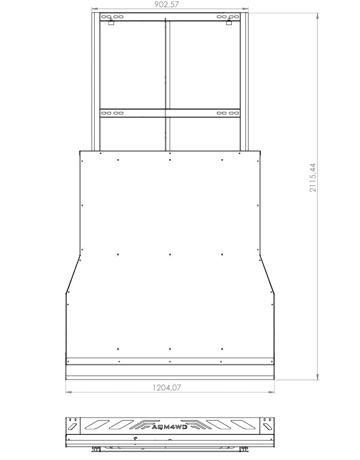 Tava culisanta bena Pick-Up Universal Gri (Toyota, Mistubishi, Ford, Isuzu etc.)