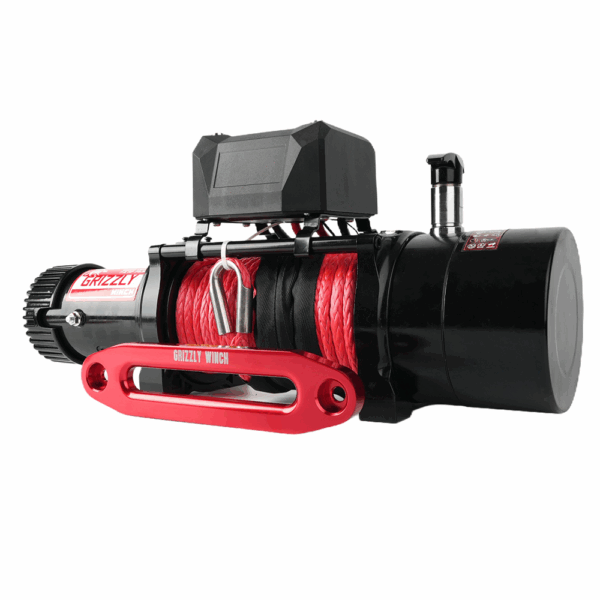 Troliu Grizzly Winch 12000lbs (5454kg) Raport 72.5:1 cu sufa sintetica cu Air free spool