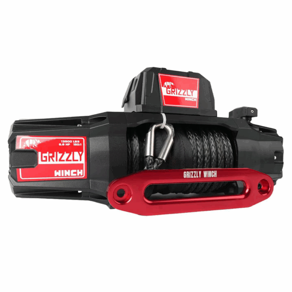 Troliu electric Grizzly Winch 13500lbs 150:1 cu sufa sintetica