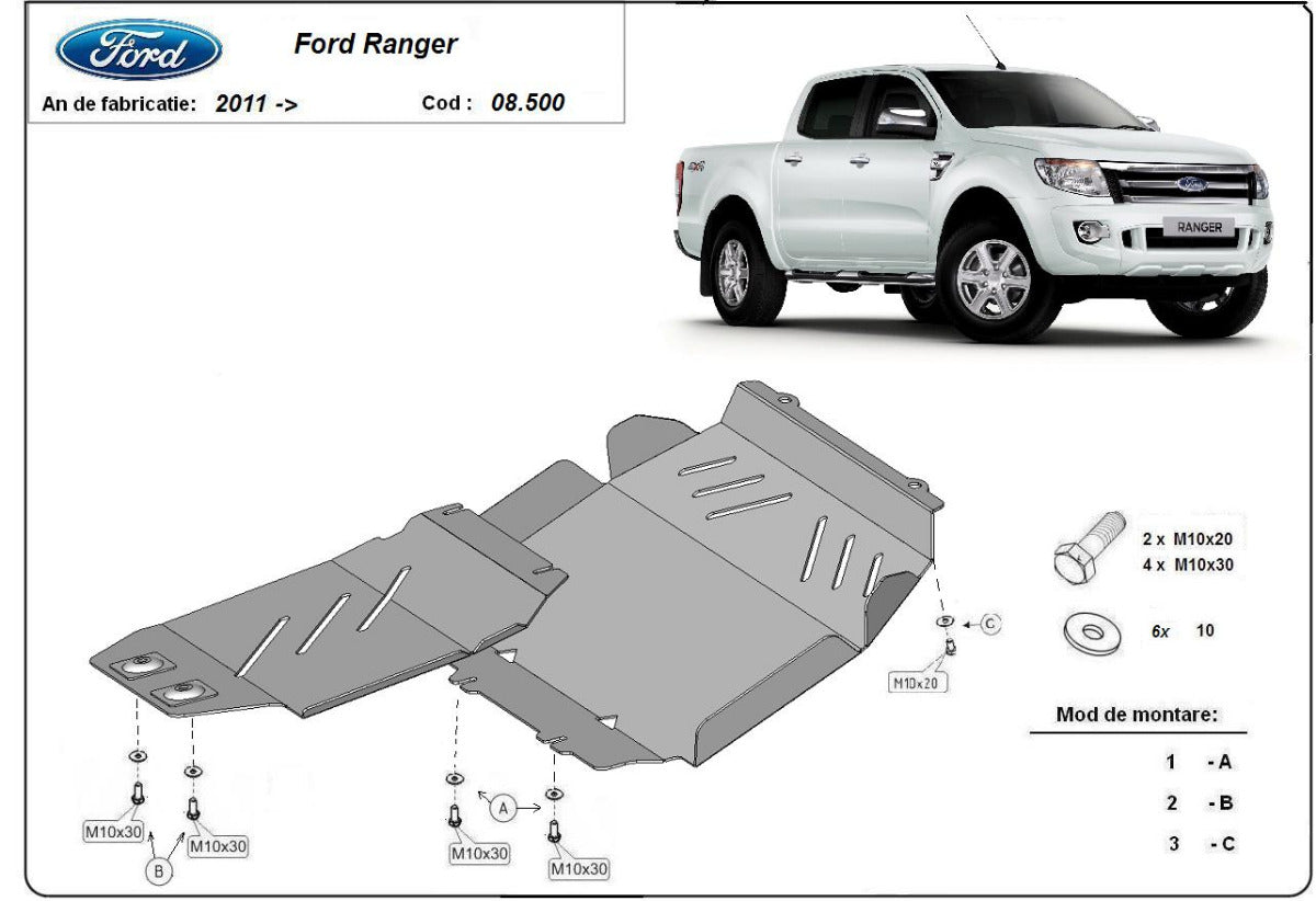 Scut motor Ford Ranger 2010-2023