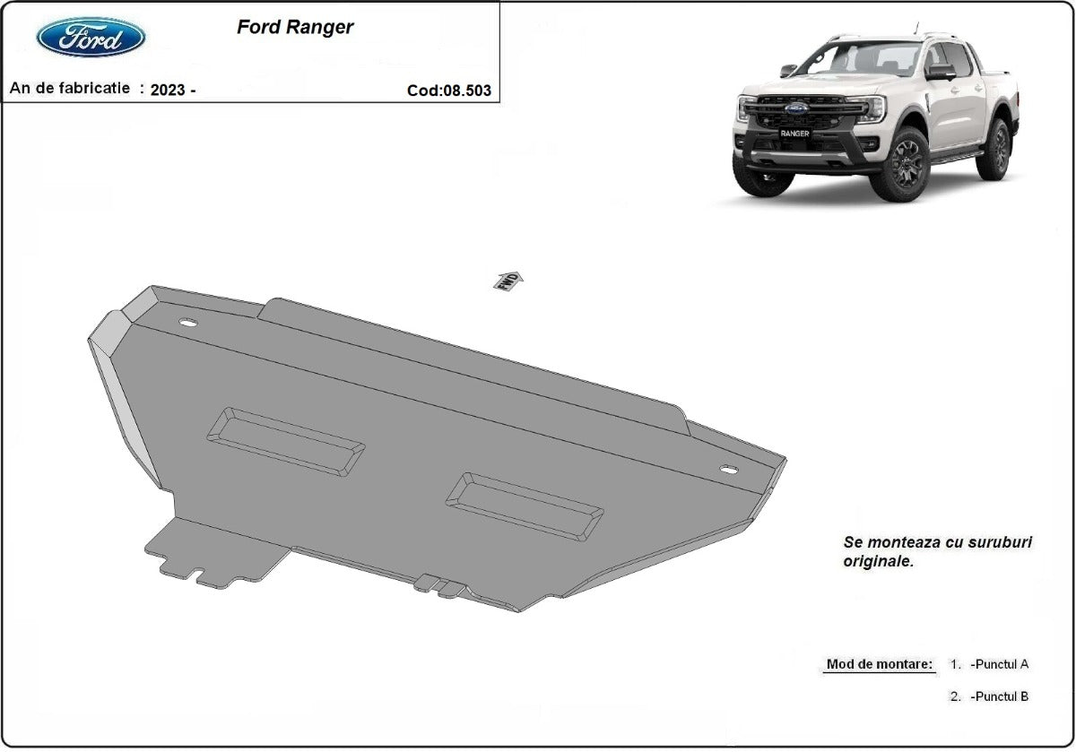 Scut radiator Ford Ranger 2023-2025