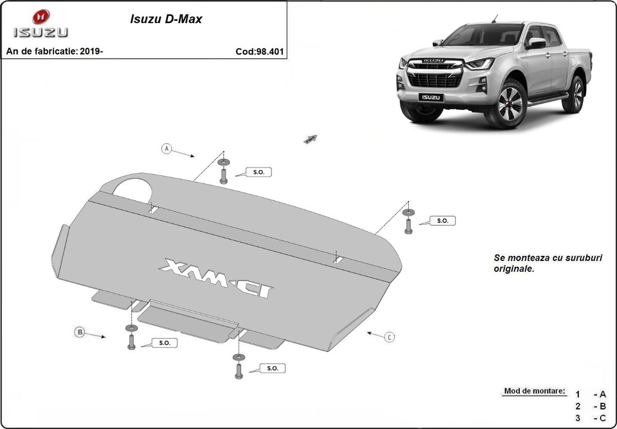 Scut radiator Isuzu D-Max 2019-2025