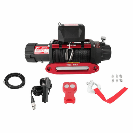 Troliu Grizzly Winch 9500lbs (4310kg) cablu sintetic