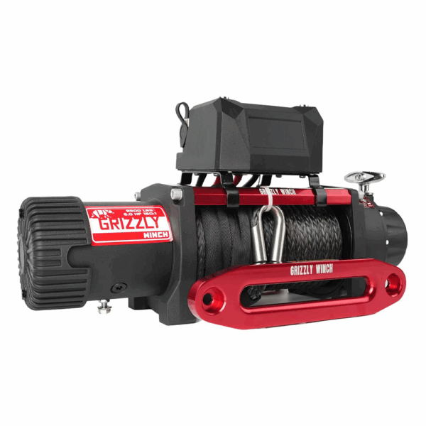 Troliu Grizzly Winch 9500lbs (4310kg) cablu sintetic