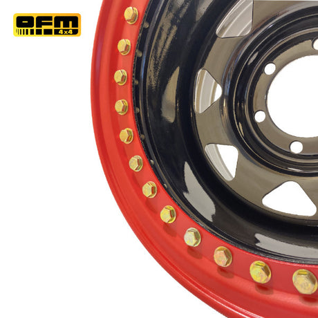 Janta otel cu Beadlock 16X10 ET -50 6X139.7 CB 110 Nissan, Mitsubishi, Toyota