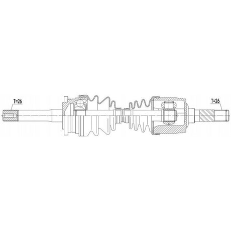 PLANETARA FATA DREAPTA CU NUT FORD RANGER/MAZDA B2500 1999, 2000, 2001, 2002