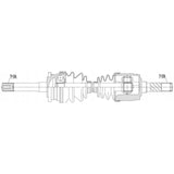 PLANETARA FATA DREAPTA CU NUT FORD RANGER/MAZDA B2500 1999, 2000, 2001, 2002