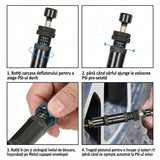 Kit de 4 deflatoare reglabile pentru anvelope, cu oprire automată, destinat autovehiculelor 4x4, ieșiri off-road, overlanding, Emd4x4