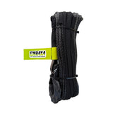 Plasmă (cablu) sintetică troliu 6mm x 15m, 3600 kg, cu cârlig, negru Emd4x4