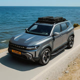 Portbagaj Aluminiu Slim Dacia Duster 2024+, 135 x 115 cm, montare pe barele transversale, kit de montare inclus