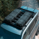 Portbagaj Aluminiu Slim Dacia Duster 2024+, 135 x 115 cm, montare pe barele transversale, kit de montare inclus