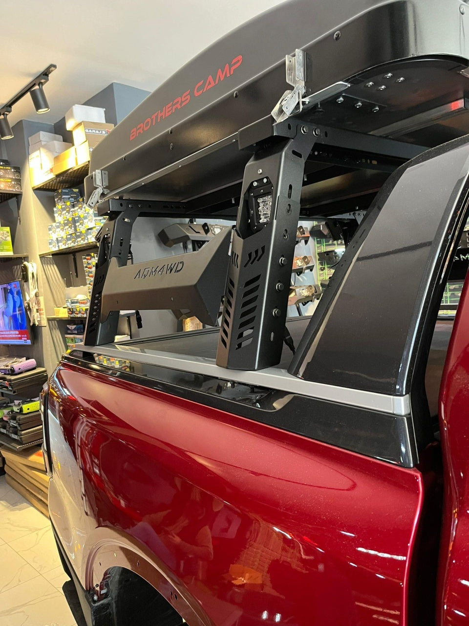 Rollbar Mountain Top Ford Ranger Raptor, Wildtrak pentru corturi de acoperis si accesorii overlanding cu proiectoare