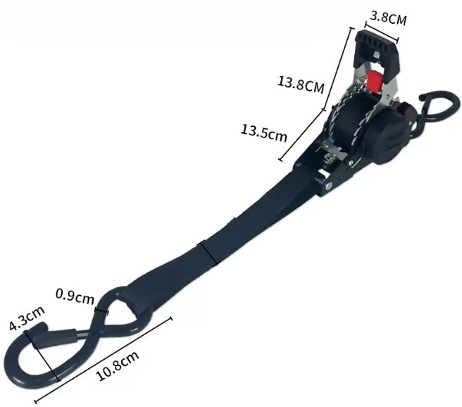 Set chingi de ancorare (4 bucăți) cu clichet cu retracție automată Emd4x4