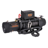 Troliu electric auto EMD Winch 13500lbs (6123kg), 12V, cablu sintetic, 25m, raport 150:1