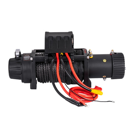 Troliu electric auto EMD Winch 13500lbs (6123kg), 12V, cablu sintetic, 25m, raport 150:1