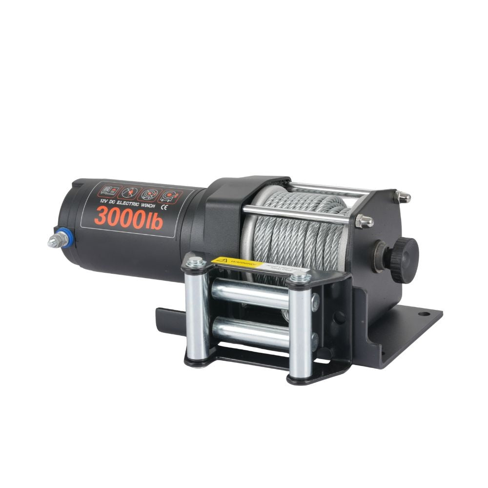 Troliu electric EMD Winch 3000lbs (1361kg), 12V, cablu otel 13m, raport 153:1